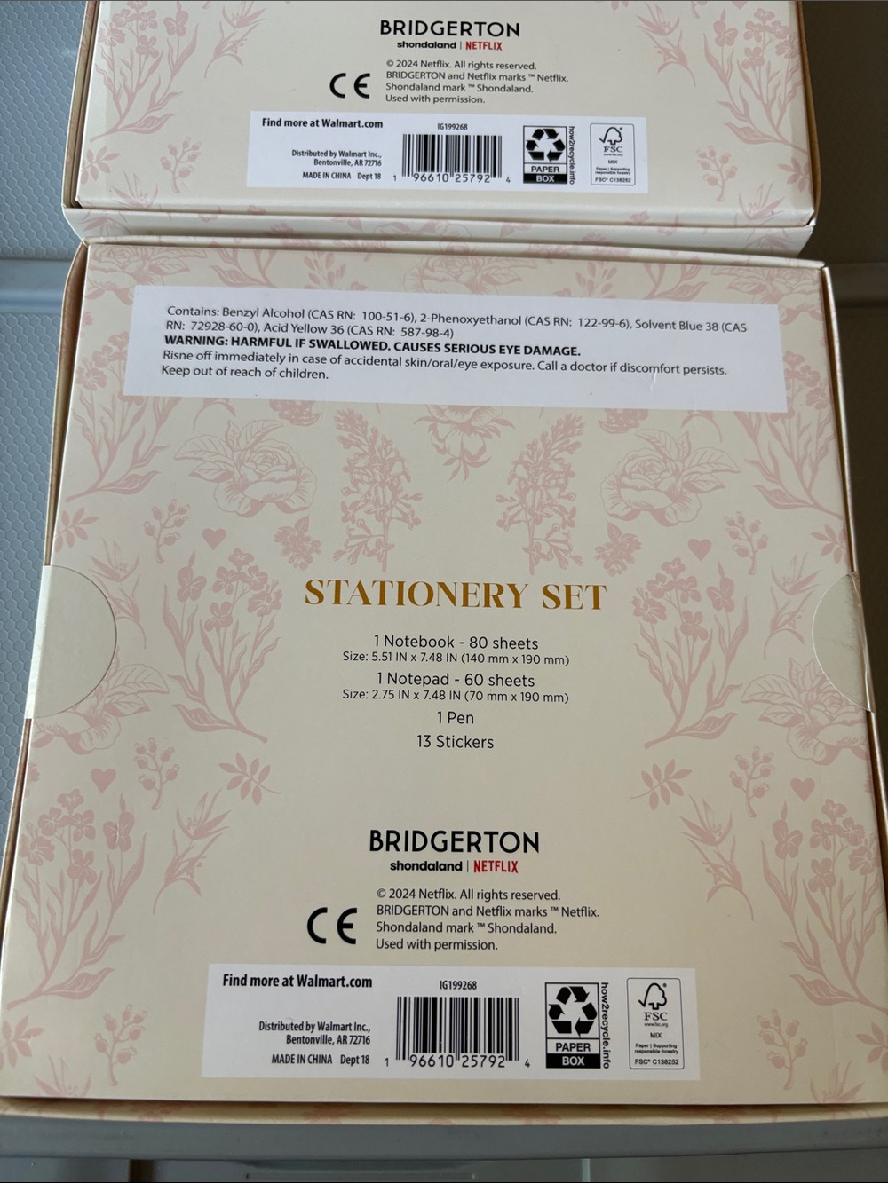 Bridgerton Queen's Edition Purple & Pink Stationery 2 new sets - Picture 5 of 7